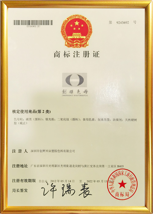 商標(biāo)注冊(cè)證書