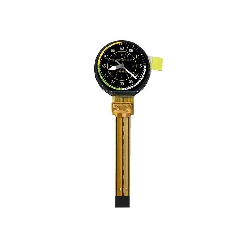 0.99-inch circular OLED display with 128×115 re...