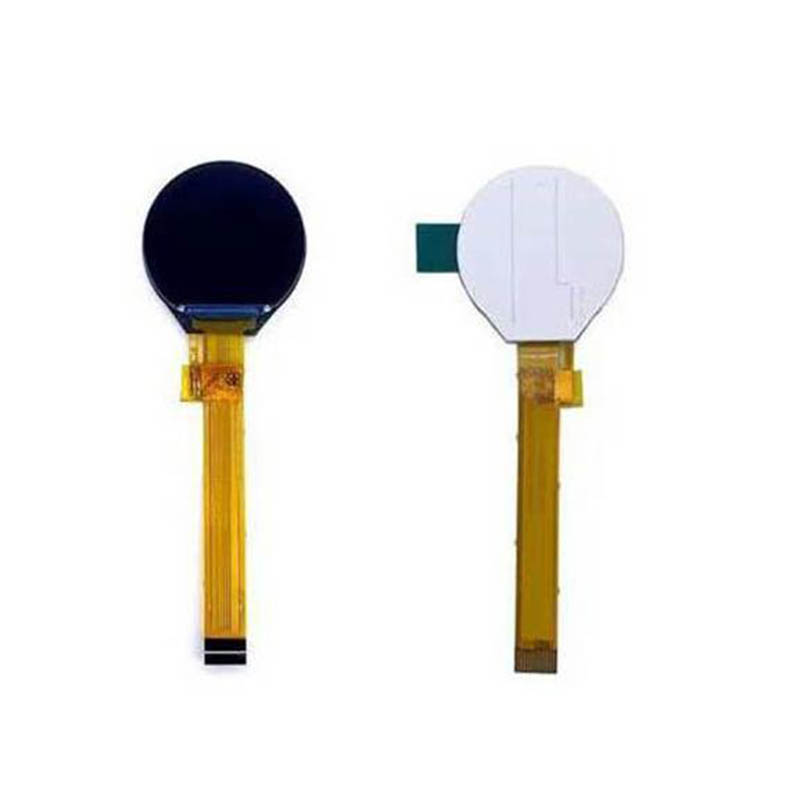 0.99-inch circular OLED display with 128×115 resolution and SPI 4 interface